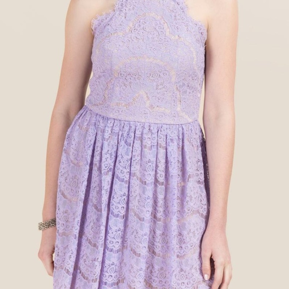 lavender halter dress